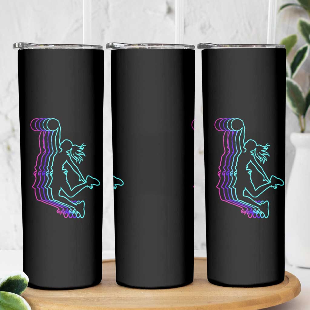 Basketball Girl Skinny Tumbler Player Slam Dunk Teens Girls - Wonder Print Shop