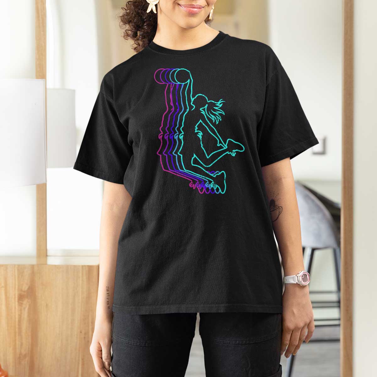 Basketball Girl T Shirt For Women Player Slam Dunk Teens Girls - Wonder Print Shop