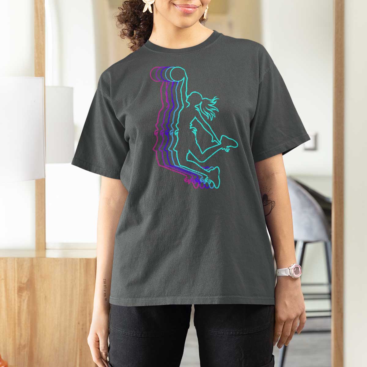 Basketball Girl T Shirt For Women Player Slam Dunk Teens Girls - Wonder Print Shop
