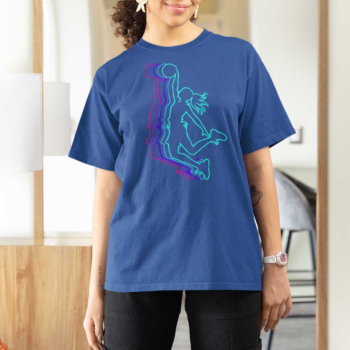 Basketball Girl T Shirt For Women Player Slam Dunk Teens Girls - Wonder Print Shop