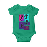 Basketball Girls Baby Onesie Retro Neon Girl Dunk Hoop Sports - Wonder Print Shop