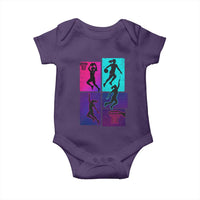 Basketball Girls Baby Onesie Retro Neon Girl Dunk Hoop Sports - Wonder Print Shop