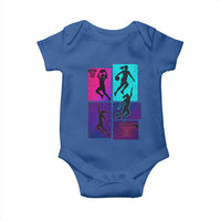 Basketball Girls Baby Onesie Retro Neon Girl Dunk Hoop Sports - Wonder Print Shop