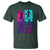 Basketball Girls T Shirt Retro Neon Girl Dunk Hoop Sports - Wonder Print Shop