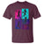 Basketball Girls T Shirt Retro Neon Girl Dunk Hoop Sports - Wonder Print Shop