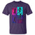 Basketball Girls T Shirt Retro Neon Girl Dunk Hoop Sports - Wonder Print Shop