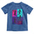 Basketball Girls Toddler T Shirt Retro Neon Girl Dunk Hoop Sports - Wonder Print Shop