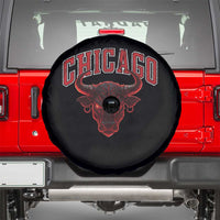 Retro Chicago Spare Tire Cover Bulls Mascot Team Spirit Vintage Basketball Fan - Wonder Print Shop