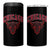 Retro Chicago 4 in 1 Can Cooler Tumbler Bulls Mascot Team Spirit Vintage Basketball Fan - Wonder Print Shop