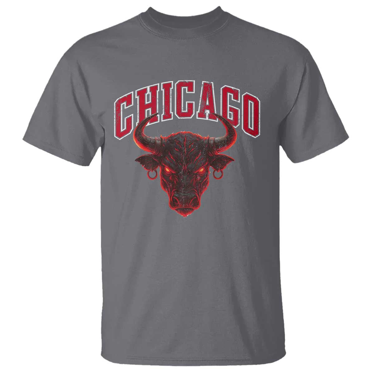 Retro Chicago T Shirt Bulls Mascot Team Spirit Vintage Basketball Fan - Wonder Print Shop