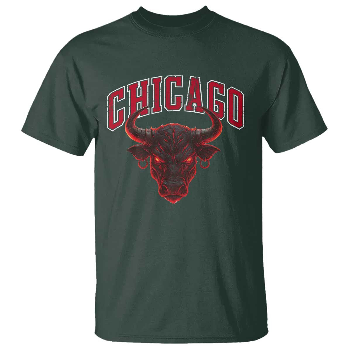 Retro Chicago T Shirt Bulls Mascot Team Spirit Vintage Basketball Fan - Wonder Print Shop