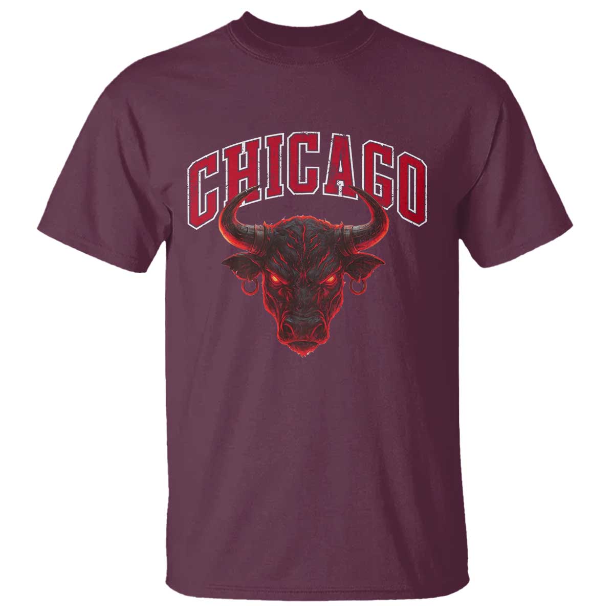 Retro Chicago T Shirt Bulls Mascot Team Spirit Vintage Basketball Fan - Wonder Print Shop