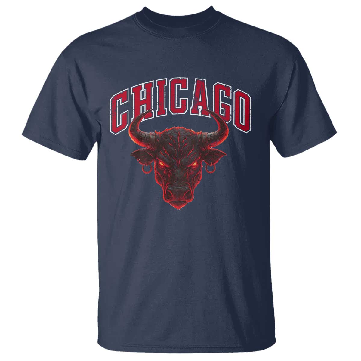 Retro Chicago T Shirt Bulls Mascot Team Spirit Vintage Basketball Fan - Wonder Print Shop