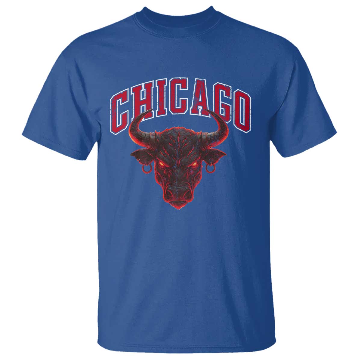 Retro Chicago T Shirt Bulls Mascot Team Spirit Vintage Basketball Fan - Wonder Print Shop