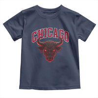 Retro Chicago Toddler T Shirt Bulls Mascot Team Spirit Vintage Basketball Fan - Wonder Print Shop