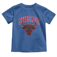 Retro Chicago Toddler T Shirt Bulls Mascot Team Spirit Vintage Basketball Fan - Wonder Print Shop