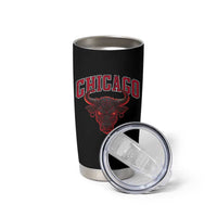 Retro Chicago Tumbler Cup Bulls Mascot Team Spirit Vintage Basketball Fan - Wonder Print Shop