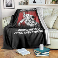 Brazilian Jiu Jitsu Throw Blanket Some People Just Need A Hug Vintage BJJ - Wonder Print Shop
