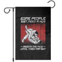 Brazilian Jiu Jitsu Garden Flag Some People Just Need A Hug Vintage BJJ - Wonder Print Shop