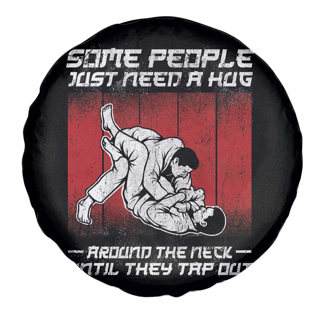 Brazilian Jiu Jitsu Spare Tire Cover Some People Just Need A Hug Vintage BJJ - Wonder Print Shop