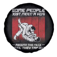 Brazilian Jiu Jitsu Spare Tire Cover Some People Just Need A Hug Vintage BJJ - Wonder Print Shop