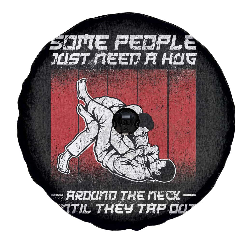 Brazilian Jiu Jitsu Spare Tire Cover Some People Just Need A Hug Vintage BJJ - Wonder Print Shop