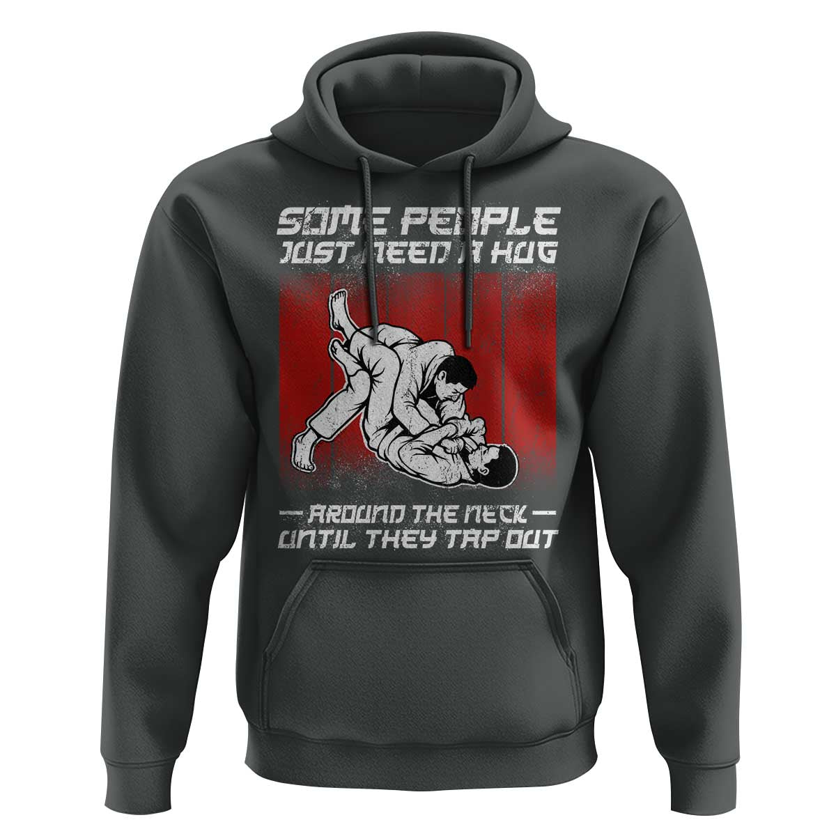 Brazilian Jiu Jitsu Hoodie Some People Just Need A Hug Vintage BJJ - Wonder Print Shop
