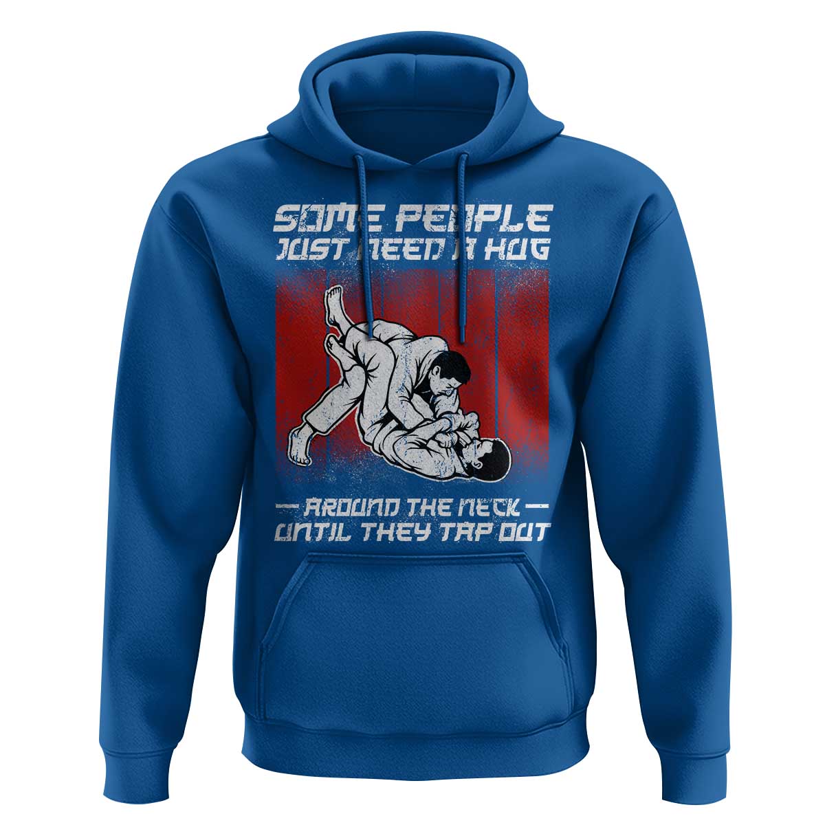 Brazilian Jiu Jitsu Hoodie Some People Just Need A Hug Vintage BJJ - Wonder Print Shop