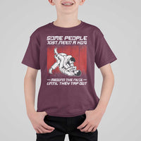 Brazilian Jiu Jitsu T Shirt For Kid Some People Just Need A Hug Vintage BJJ - Wonder Print Shop