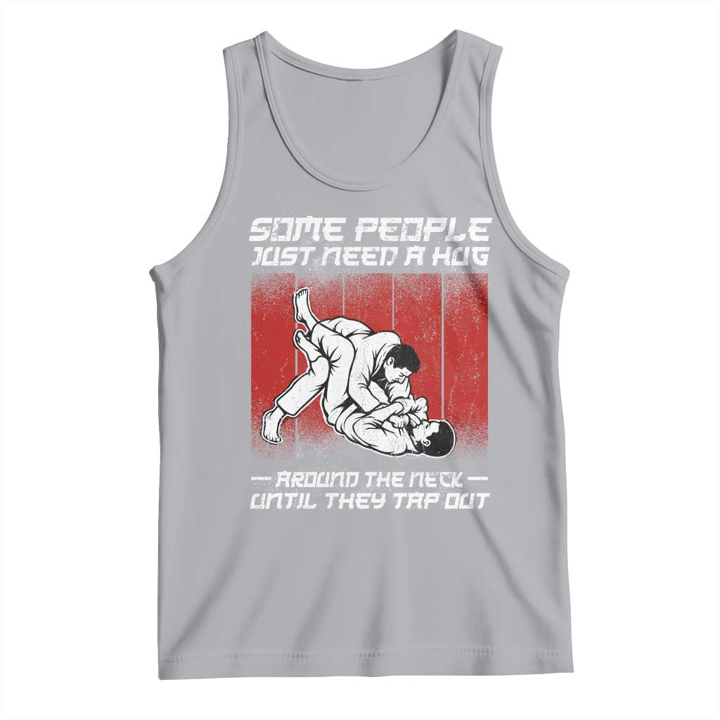 Brazilian Jiu Jitsu Tank Top Some People Just Need A Hug Vintage BJJ - Wonder Print Shop