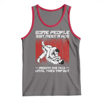 Brazilian Jiu Jitsu Tank Top Some People Just Need A Hug Vintage BJJ - Wonder Print Shop