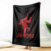 Brazilian Jiu Jitsu Throw Blanket BJJ Distressed - Wonder Print Shop
