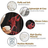 Brazilian Jiu Jitsu Throw Blanket BJJ Distressed - Wonder Print Shop