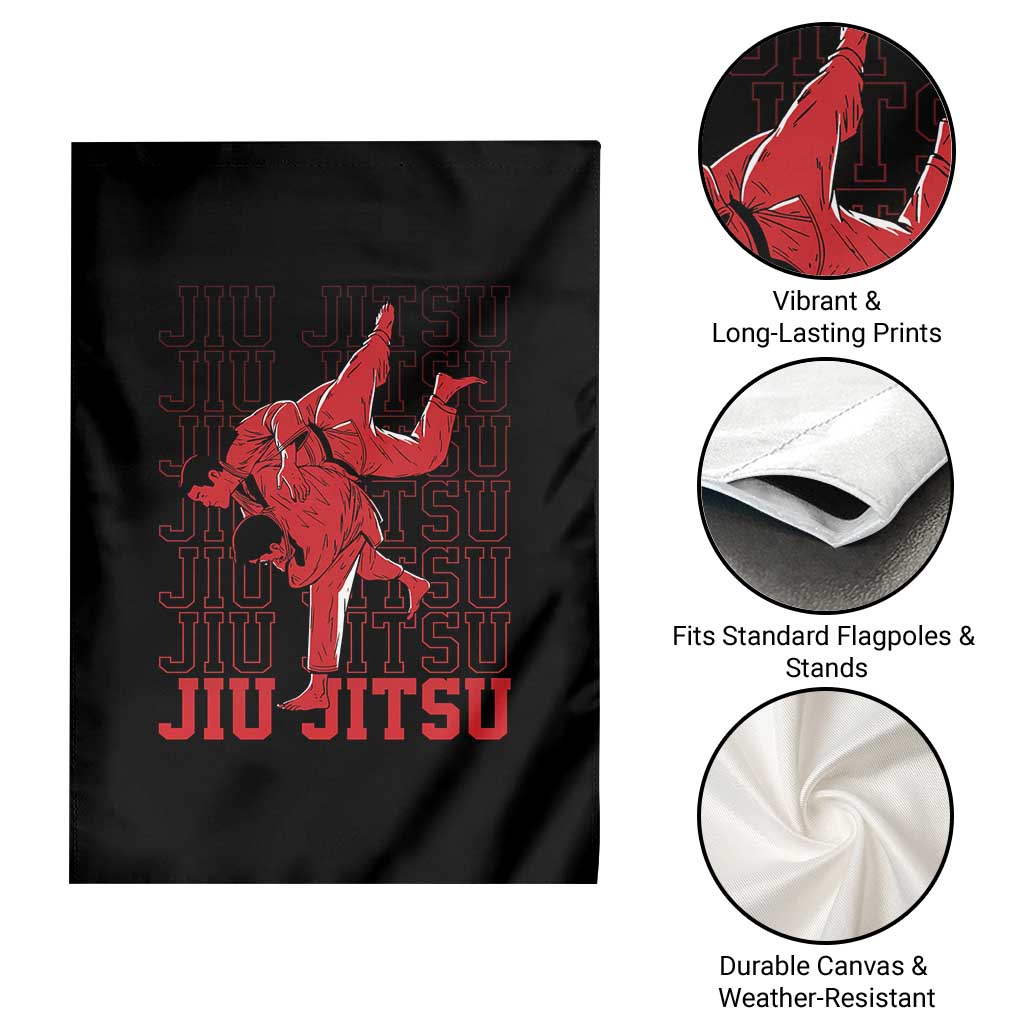 Brazilian Jiu Jitsu Garden Flag BJJ Distressed - Wonder Print Shop