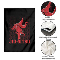 Brazilian Jiu Jitsu Garden Flag BJJ Distressed - Wonder Print Shop