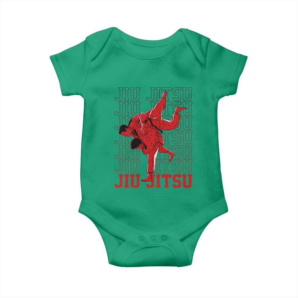 Brazilian Jiu Jitsu Baby Onesie BJJ Distressed - Wonder Print Shop
