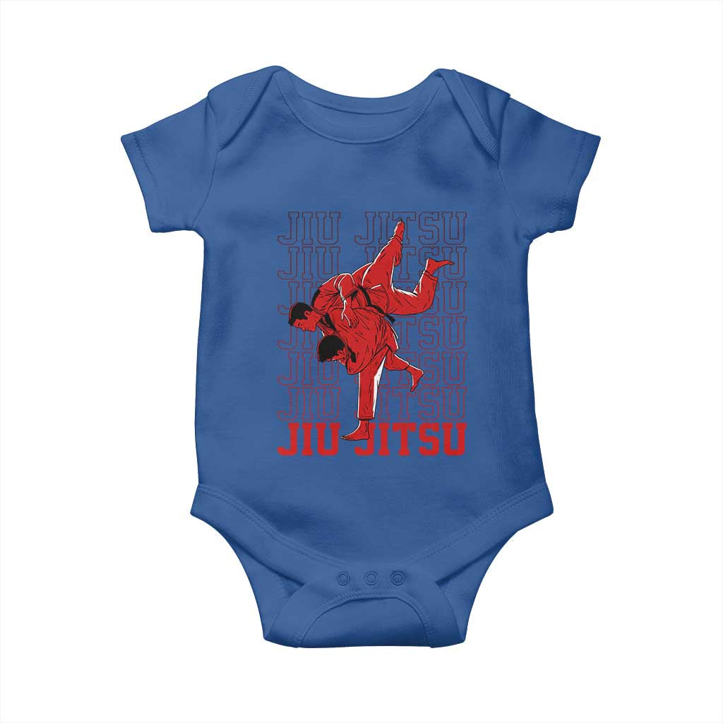 Brazilian Jiu Jitsu Baby Onesie BJJ Distressed - Wonder Print Shop