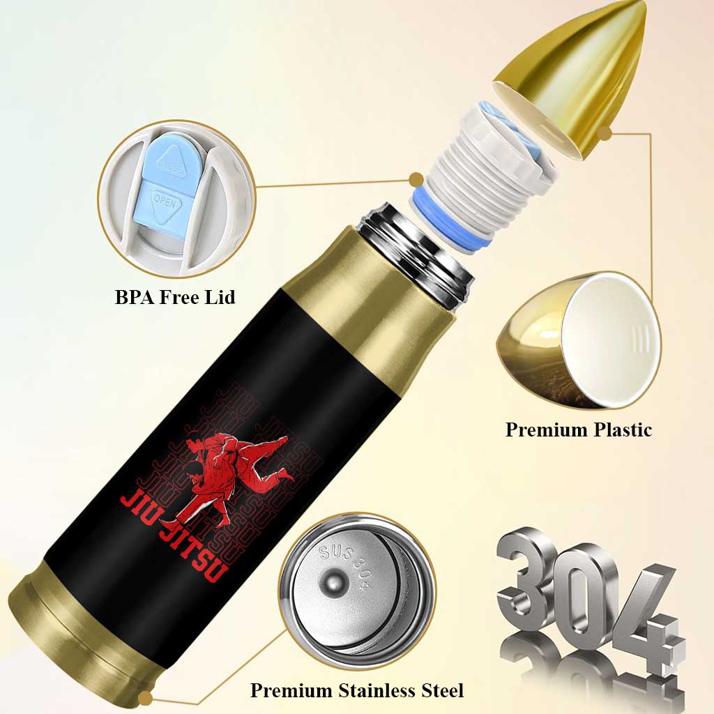 Brazilian Jiu Jitsu Bullet Tumbler BJJ Distressed - Wonder Print Shop