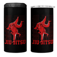 Brazilian Jiu Jitsu 4 in 1 Can Cooler Tumbler BJJ Distressed - Wonder Print Shop
