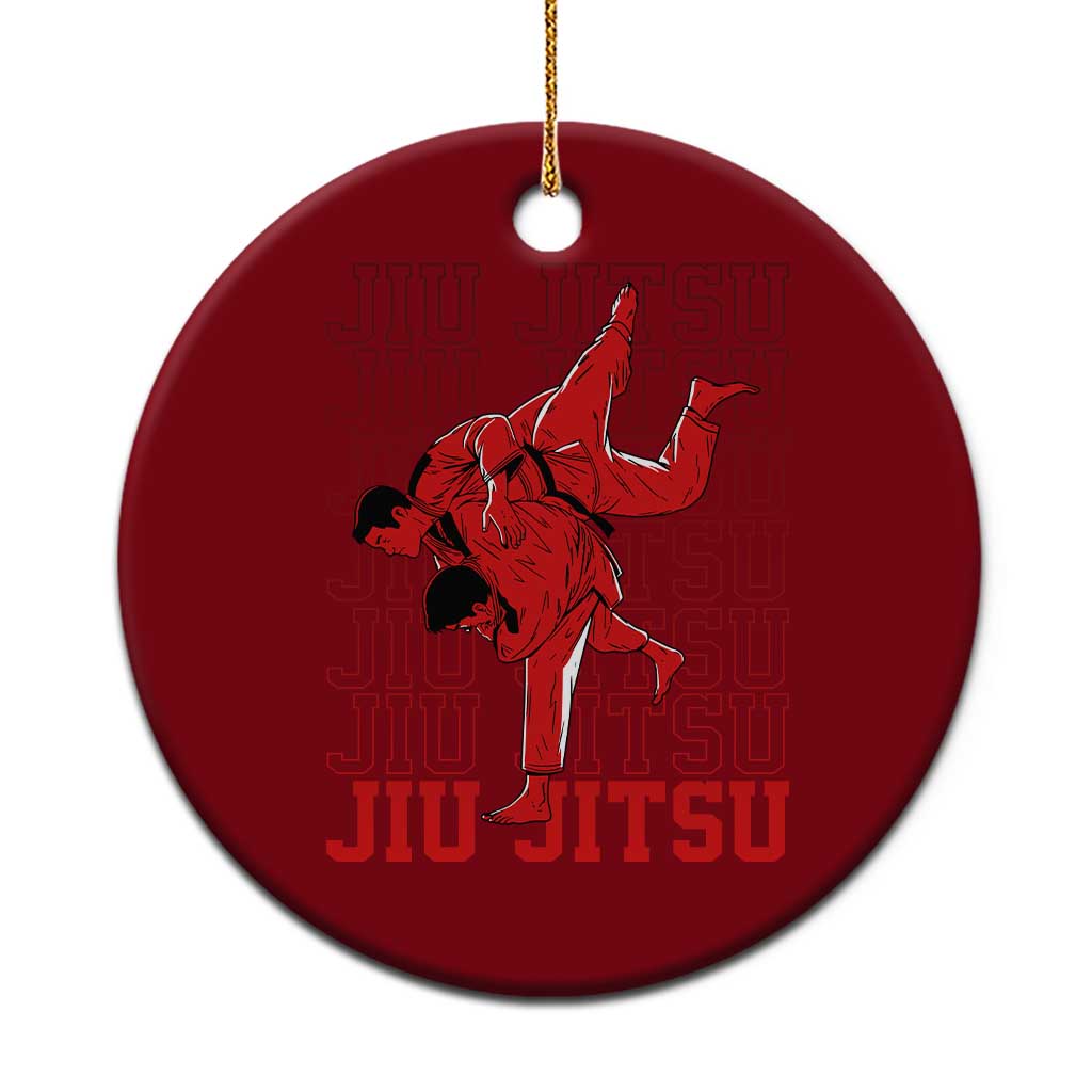 Brazilian Jiu Jitsu Ceramic Ornament BJJ Distressed - Wonder Print Shop