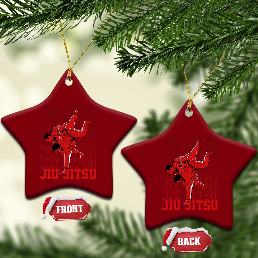 Brazilian Jiu Jitsu Ceramic Ornament BJJ Distressed - Wonder Print Shop