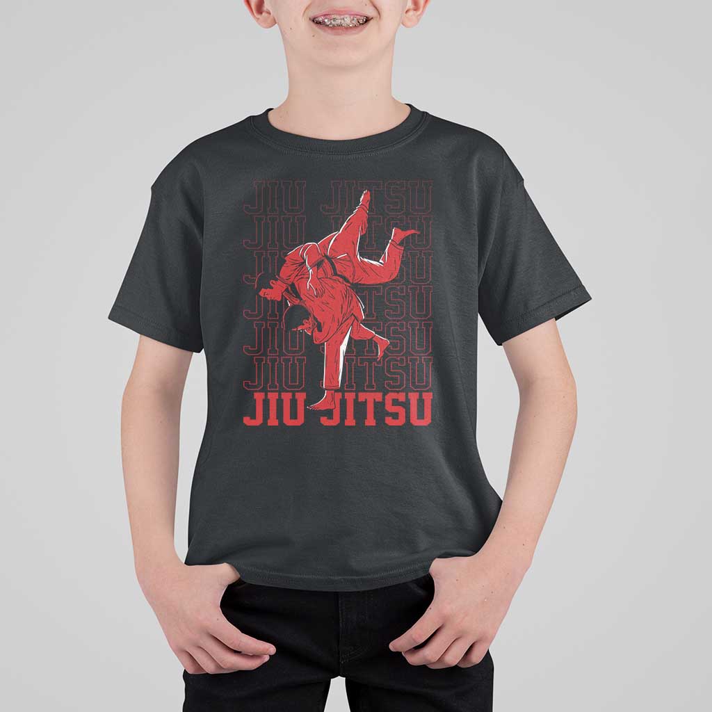 Brazilian Jiu Jitsu T Shirt For Kid BJJ Distressed - Wonder Print Shop