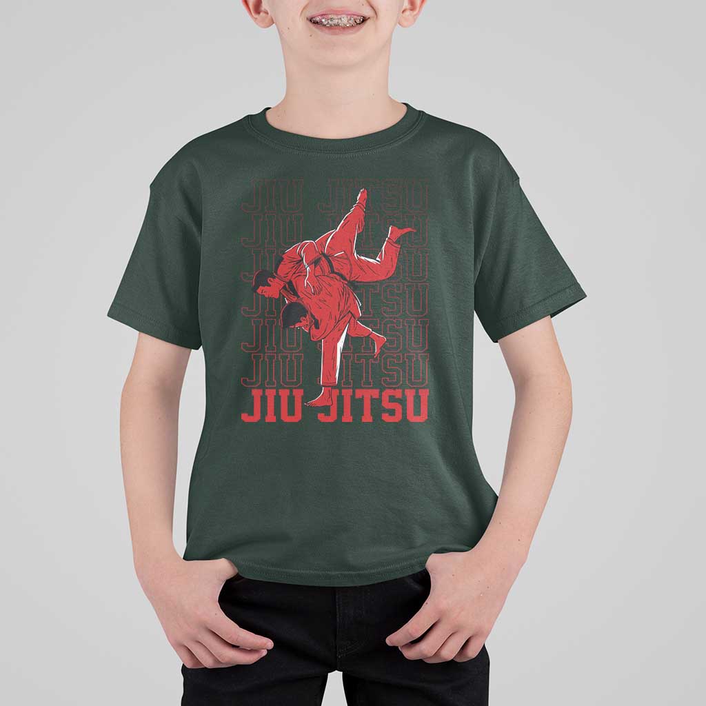 Brazilian Jiu Jitsu T Shirt For Kid BJJ Distressed - Wonder Print Shop