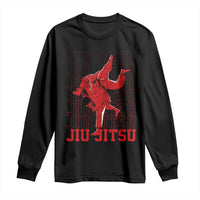 Brazilian Jiu Jitsu Long Sleeve Shirt BJJ Distressed - Wonder Print Shop