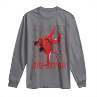 Brazilian Jiu Jitsu Long Sleeve Shirt BJJ Distressed - Wonder Print Shop