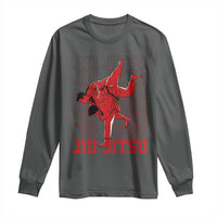 Brazilian Jiu Jitsu Long Sleeve Shirt BJJ Distressed - Wonder Print Shop