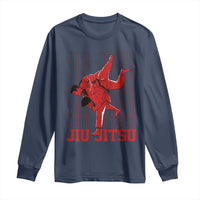 Brazilian Jiu Jitsu Long Sleeve Shirt BJJ Distressed - Wonder Print Shop