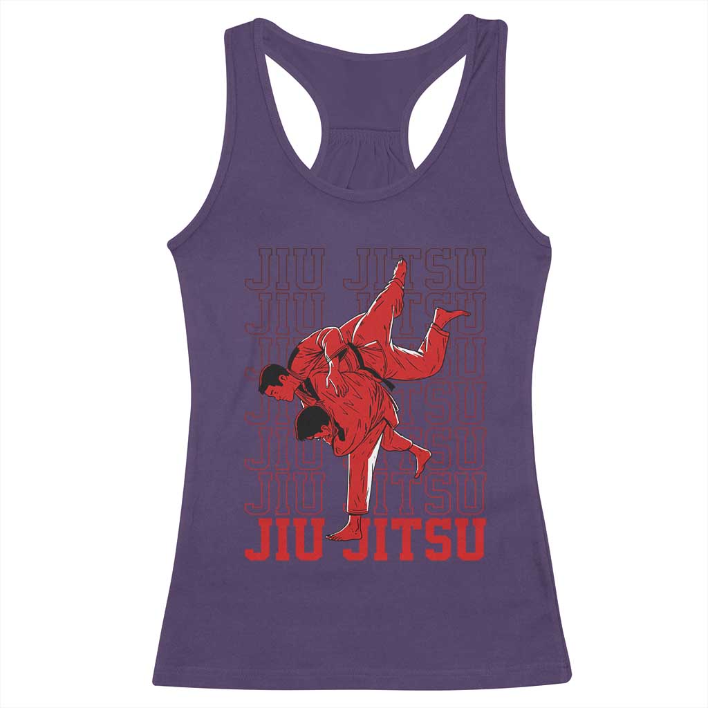 Brazilian Jiu Jitsu Racerback Tank Top BJJ Distressed - Wonder Print Shop