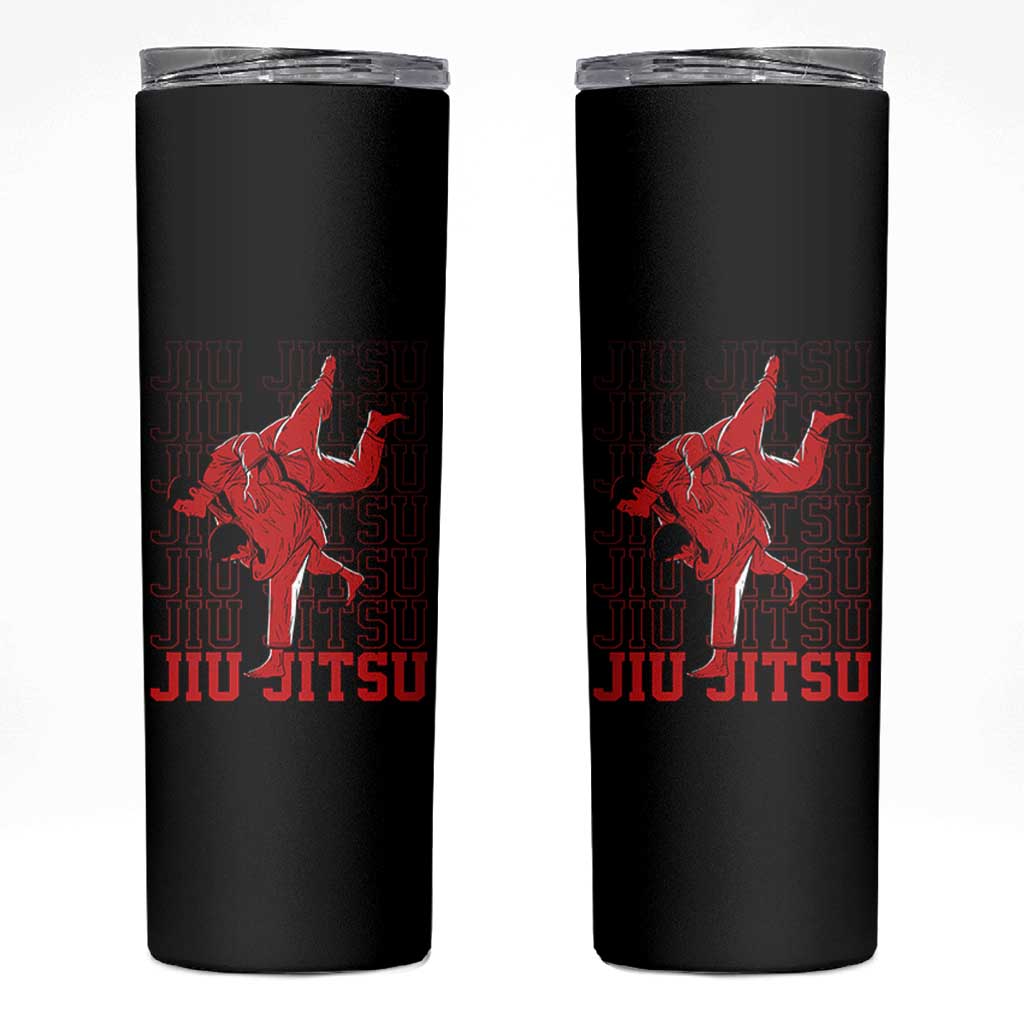 Brazilian Jiu Jitsu Skinny Tumbler BJJ Distressed - Wonder Print Shop