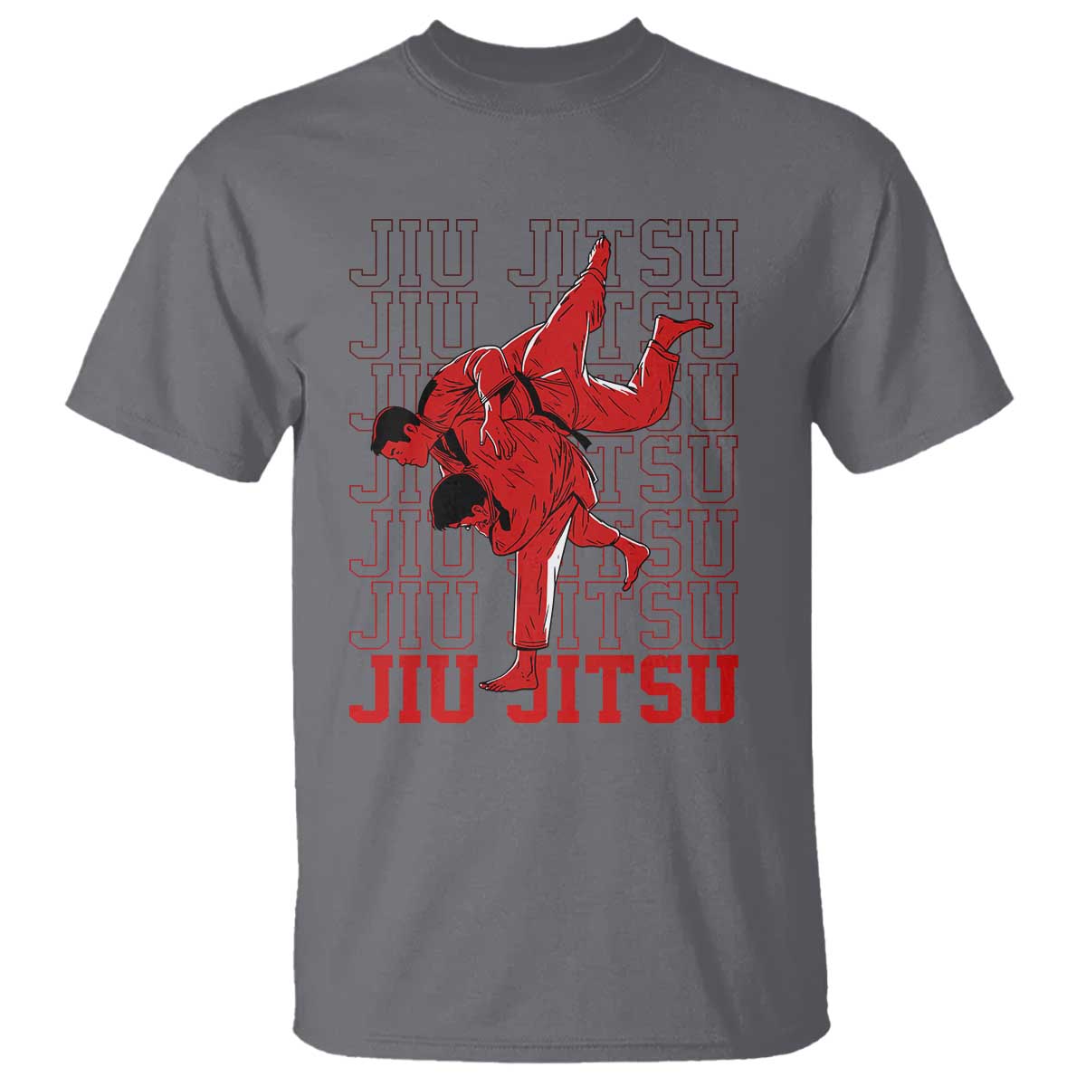 Brazilian Jiu Jitsu T Shirt BJJ Distressed - Wonder Print Shop